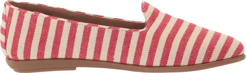 Vista 6 de Aerosoles Mocasines planos de moda para mujer, Rojo con rayas