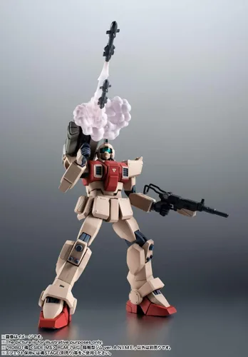 Vista 6 de TAMASHII NATIONS - Traje móvil Gundam The 08th MS Team - RGM-79(G) GM Ground Type Versión A.N.I.M.E., Figura Coleccionable de Robot Spirits Gundam