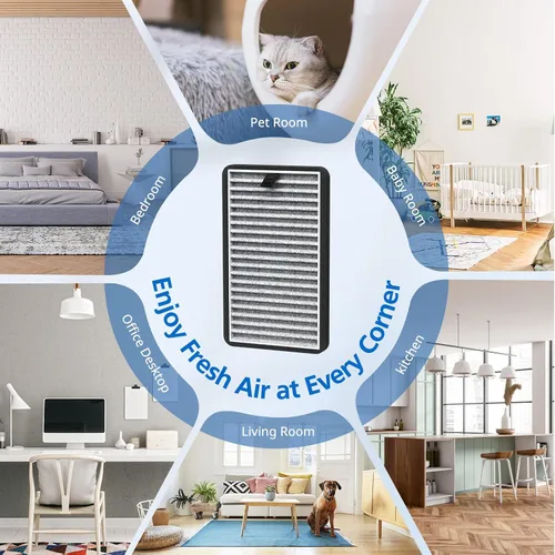Vista 7 de Filtro de repuesto para DSTx compatible con Clarifion DSTx Mini purificadores de aire portátiles personales para el hogar, dormitorio, mascotas