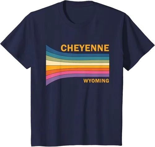 Vista 38 de Retro Vintage 70s Cheyenne Wyoming camiseta