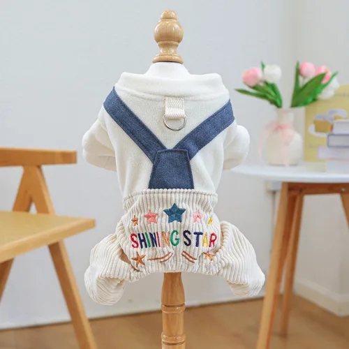 Vista 10 de Ropa para perros, camisas a cuadros de dibujos animados, overol de verano elegante para perros pequeños, overol con pechera para cachorros, overol