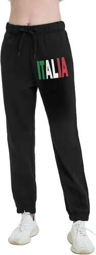 Vista 7 de CXCPLXK - Pantalones deportivos casuales de yoga con la bandera de Italia para mujer, pantalones deportivos de entrenamiento con cintura elástica