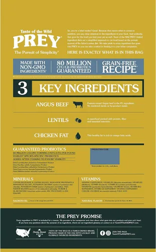 Vista 2 de Taste of the Wild PREY Angus Beef Kitten, alimento seco para gatos adultos