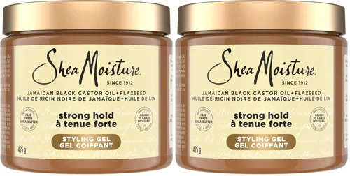 Vista 9 de SheaMoisture Gel de peinado de fijación fuerte + aceite de ricino negro jamaicano que da un estilo controlado, retención durante todo el día