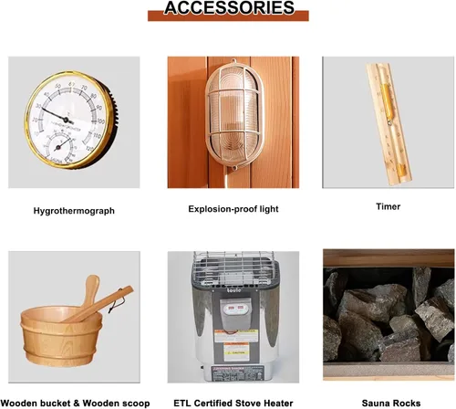 Vista 5 de Smartmak 4-10 persona modificada para requisitos particulares al aire libre sitio de sauna de vapor de madera, spa tradicional de madera de cedro