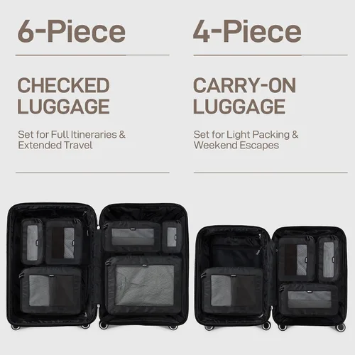 Vista 9 de EPICKA Adaptador universal de viaje, adaptador de enchufe internacional GaN de 70 W con carga rápida PD y cubos de embalaje de compresión EPICKA