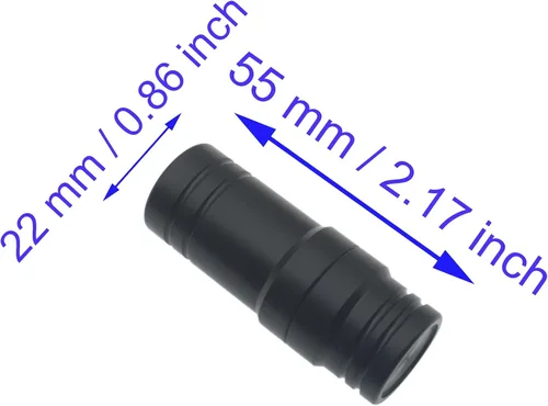 Vista 2 de Protector de juntas para taco de billar de 5/16 x 18 pulgadas, accesorios negros para la mayoría de tacos de billar, 1 unidad