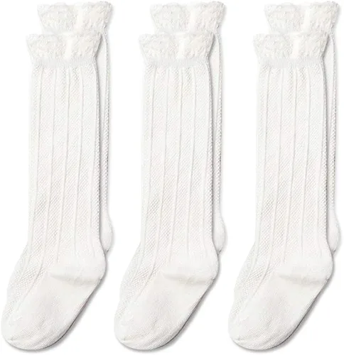 Vista 57 de EPEIUS Calcetines altos hasta la rodilla para bebés y niños pequeños (paquete de 3/5)