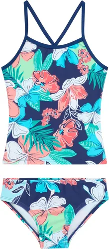 Vista 12 de Kanu Surf Niñas Melanie Beach Sport - Traje de baño tipo tankini de 2 piezas con UPF 50+ Alania Floral Aqua