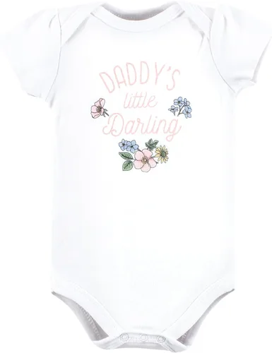 Vista 93 de Hudson Baby baby-girls Cotton Bodysuits 3-pack