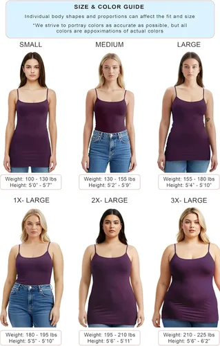Vista 187 de Emmalise Camisola larga casual básica para mujer, con tirantes ajustables, top en capas