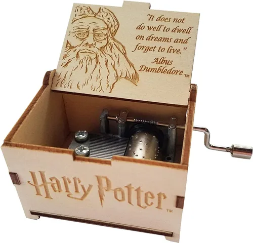 Vista 16 de TheLaser'sEdge Harry Potter Mini caja de música de regalo - Felicidad negra Negro