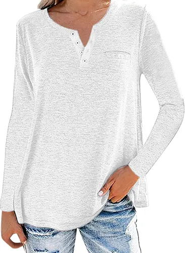 Vista 2 de Chaqueta de mezclilla para mujer blusas sueltas de manga larga para mujer