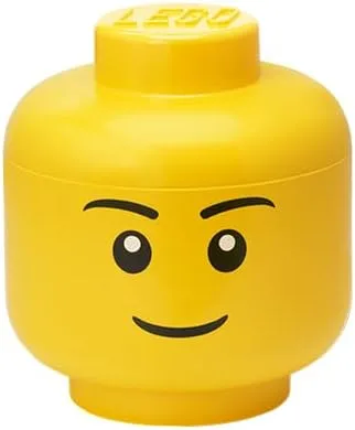 Vista 18 de LEGO - Cabezal de almacenamiento (pequeño), caja de almacenamiento de Amarillo brillante