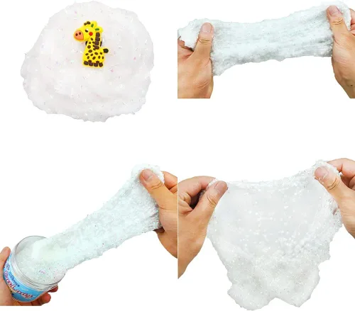 Vista 4 de Kit de Suministros de Slime Mantecoso Esponjoso DIY Juguete Antiestrés Slime Perfumado, Regalo de Favor de Fiesta Educativa y Cumpleaños 6