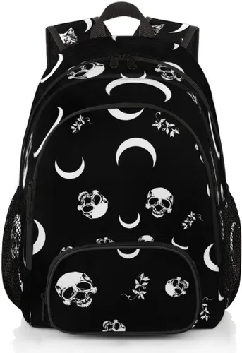 Vista 16 de Mochilas escolares para mujeres y hombres - Elegante mochila escolar universitaria - Mochilas de viaje resistentes al agua para niñas y niños, Azteca