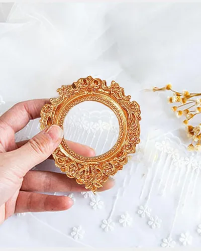 Vista 5 de Mini Picture Frames Vintage Resin Oval Rectangle Heart Photo Frame 10PCS