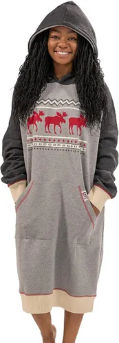 Vista 2 de Lazy One Sudadera con capucha de gran tamaño, ropa de dormir