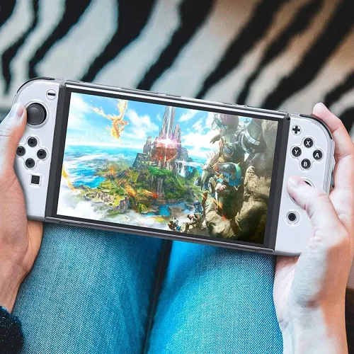 Vista 6 de Funda protectora para Nintendo Switch OLED Modelo 2021 y controlador Joy-Con