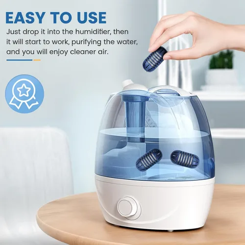 Vista 5 de isinlive Cartucho de desmineralización para humidificadores ultrasónicos HoMedics: Paquete de 12 cartuchos de desmineralización de reemplazo