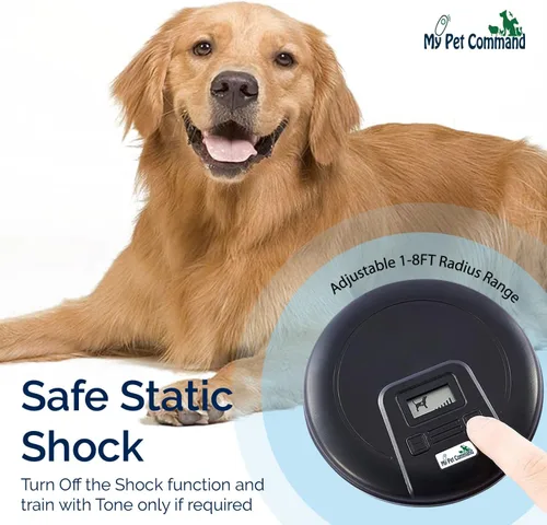 Vista 6 de My Pet Command, Barrera para mascotas de interior con rango ajustable, corrección estática y de tono, cerca invisible para perros con collar
