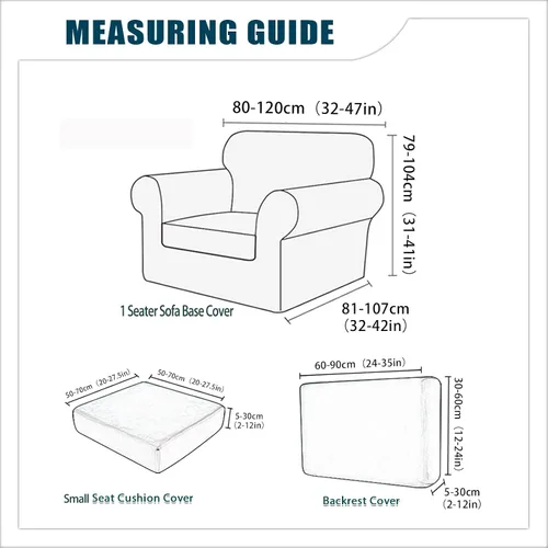 Vista 4 de Funda de sofá con fundas de cojín de asiento separadas y fundas de respaldo, fundas elásticas para sofá, fundas protectoras de terciopelo