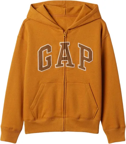 Vista 5 de GAP Sudadera con capucha y cremallera completa con logotipo para niños