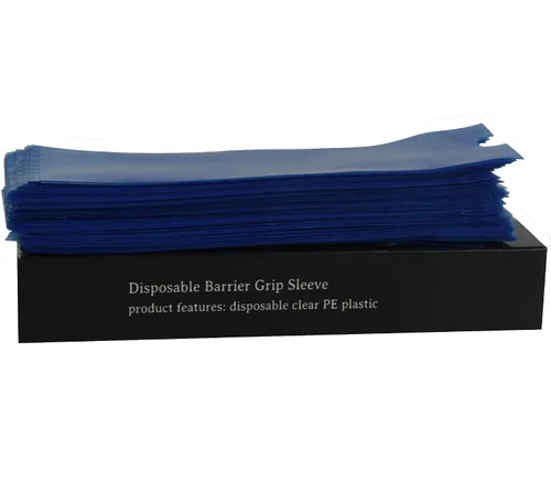 Vista 4 de 200 fundas para bolígrafos, fundas para máquina, impermeables, desechables, color azul, fundas transparentes para bolígrafo
