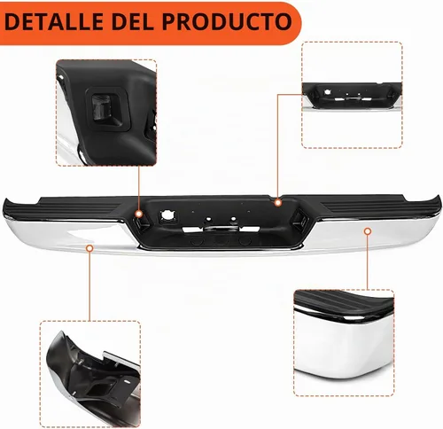 Vista 5 de ECOTRIC - Conjunto de parachoques trasero compatible con 02-09 Ram 1500