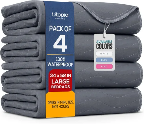 Vista 21 de Utopia Bedding Almohadillas lavables reutilizables 18" x 24" (Paquete de 4), almohadillas de cama impermeables de alta absorción para incontinencia