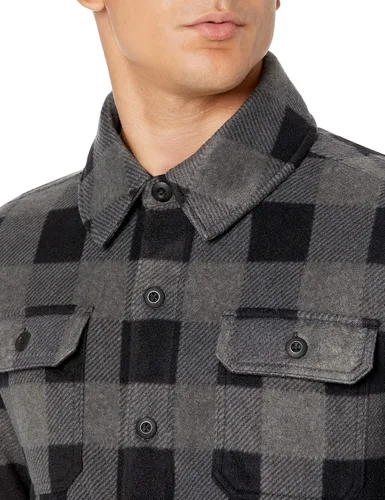 Vista 3 de Tienda Essentials Men's Long-Sleeve Polar Fleece Shirt Jacket