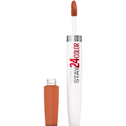 Vista 52 de Maybelline Super Stay 24, lápiz labial líquido de maquillaje de 2 pasos, color altamente pigmentado de larga duración con bálsamo hidratante, Merlot