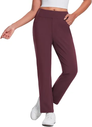 Vista 9 de baleaf Pantalones térmicos con forro polar para mujer para clima frío Negro