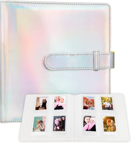 Vista 19 de Álbum de fotos de 320 bolsillos para fotos Polaroid de 2 x 3 pulgadas y Fujifilm Instax Mini, funda de piel sintética con caja de regalo premium