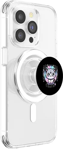 Vista 3 de Kawaii Pastel Cat Ouija Creepy Occult Aesthetic PopSockets MagSafe PopGrip for iPhone