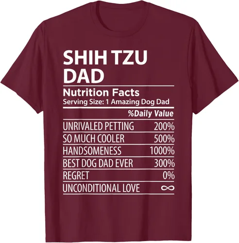 Vista 16 de Shih Tzu Dad - Camiseta divertida para dueño de perro Shih Tzu, Negro