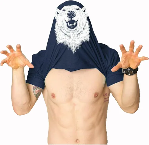 Vista 2 de Ask Me About My Polar Bear - Camiseta divertida con diseño de animales del zoológico