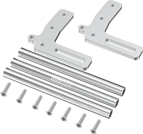 Vista 2 de Parachoques delantero RC de aleación de aluminio para 1/10 SCX10 o TRX-4 Crawler Cars Plata