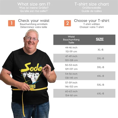 Vista 5 de Soda Stereo Plus Size T Shirt Mens Big and Tall Casual O-Neck Short Sleeve Loose Fashion Tops