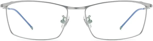 Vista 3 de FONEX Marco de lentes de titanio para hombre, lentes cuadrados sin marco de miopía óptica 8557