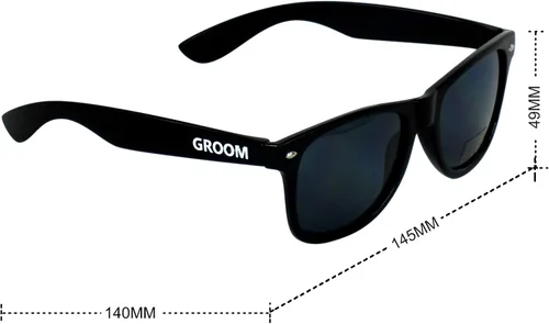 Vista 4 de LADYHOME 7 lentes de sol de regalo de boda para novio mejor hombre padrino de boda