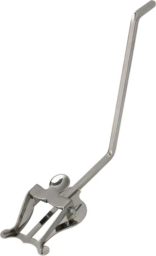 Vista 6 de Yibuy Sax Abrazadera Clip Lira para Saxofón Alto Tenor Banda Para Marcha Clips Plata