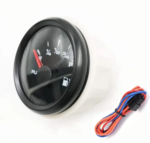 Vista 3 de SAMDO Medidor de Nivel de Combustible Digital Universal Universal Señal Ajustable de 7 Colores de Retroiluminación de 52mm 12V/24V 0-190ohm