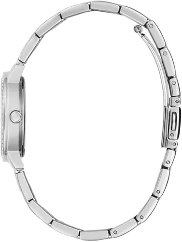 Vista 7 de GUESS US - Reloj analógico plateado y rosa para mujer