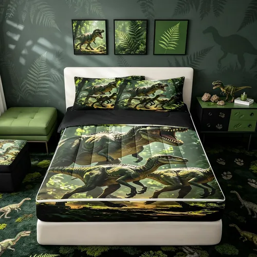 Vista 19 de Feelyou Juego de edredón con cremallera de leopardo tamaño individual Juegos de cama con cremallera y estampado animal para decoración de Marrón