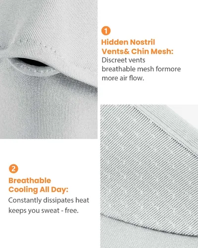 Vista 6 de BENEUNDER Protección solar UV para la cara, bufanda para el cuello, UPF150+, transpirable, refrescante, para actividades al aire libre de verano