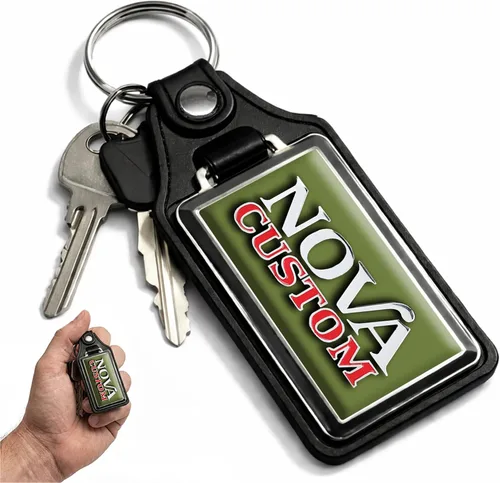 Vista 11 de Brotherhood Car Key Chain for Nova - Classic Models Keychain for Men and Blanco antiguo - Personalizado 1975