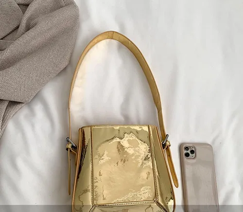 Vista 5 de Evening Bag Women Hobo Bag Clutch Y2k Sparkly Silver Purse Tote Handbag Shoulder Bucket Bag Cute Party Crossbody Bags 2023