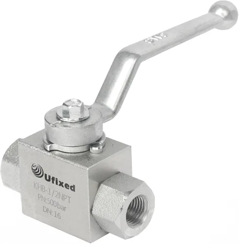 Vista 11 de 1/4" válvula de bola hidráulica de alta presión - 7250 Psi, 1/4" NPT DN10 válvula de bola con la manija