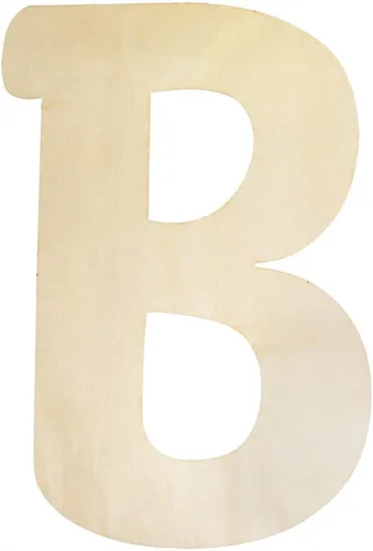 Vista 8 de Letras de madera sin terminar de 12 pulgadas, letra A de madera grande para decoración de pared